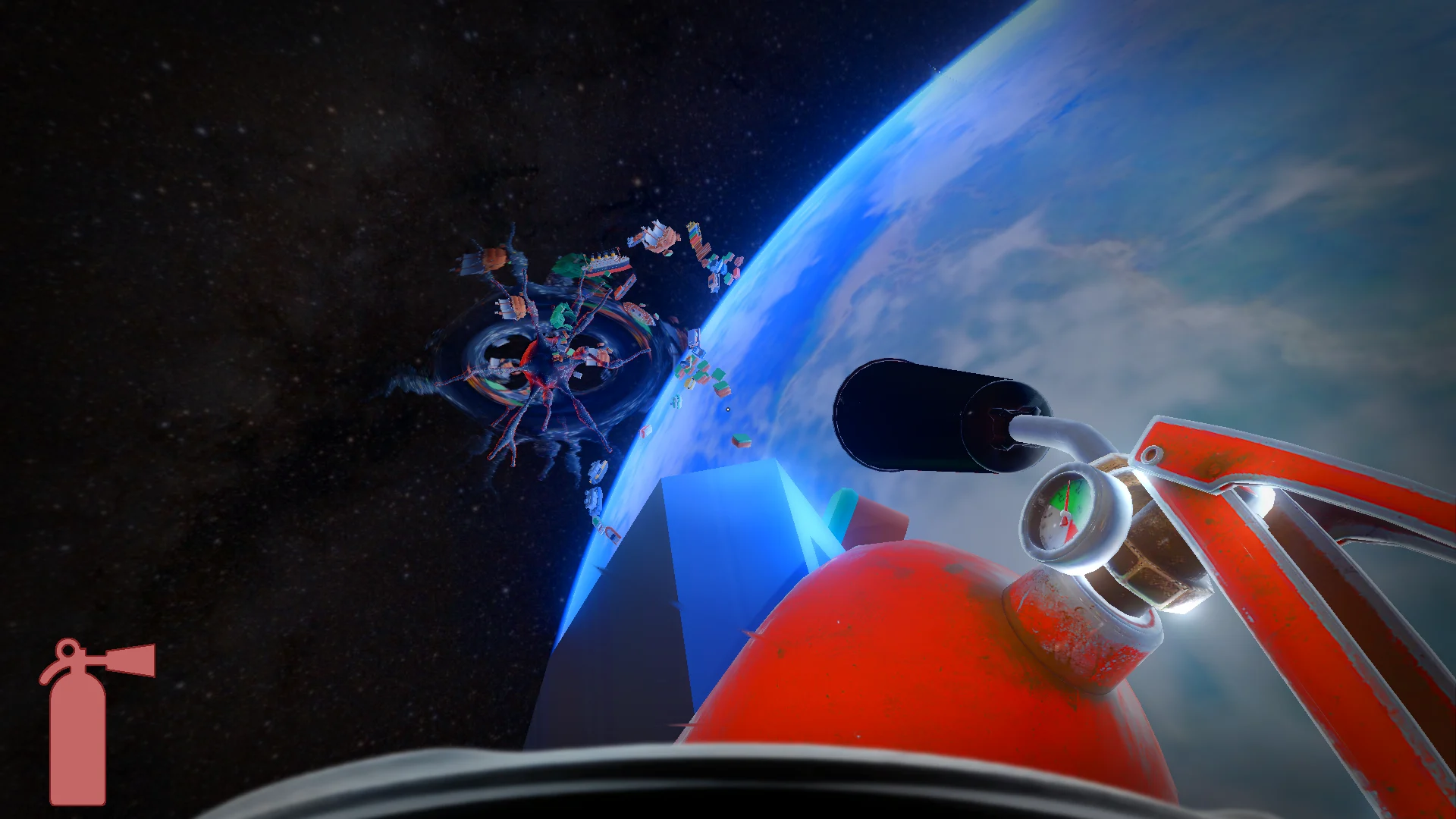 Struggle screenshot showing movement through space